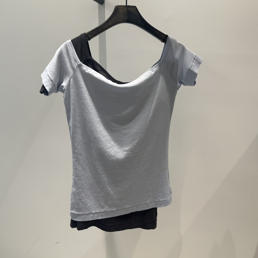 JANE BIRKIN韓國代購女士新品時尚休閑人氣套裝兩件套露肩JANE BIRKIN設計師品牌套裝