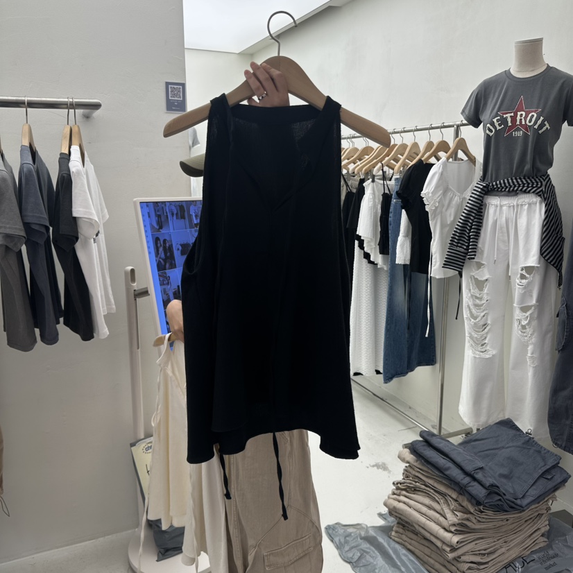 CHAV東大門實拍女裝新品人氣推薦熱賣真品休閑25春夏吊帶背心CHAV吊帶/背心圖色2