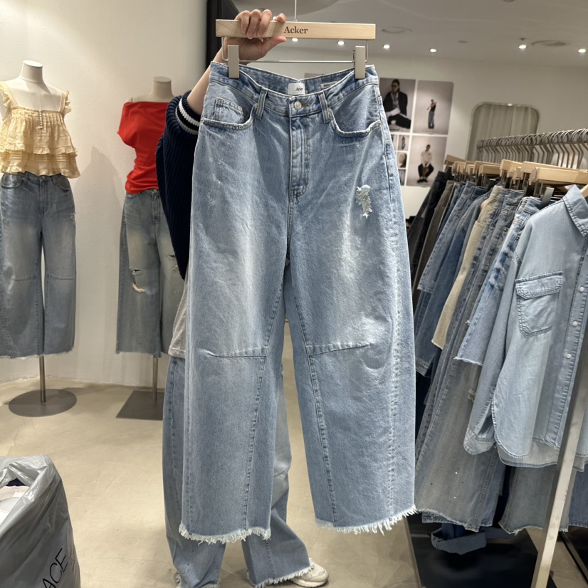 ACKER東大門實拍女裝新品職業熱賣真品25春夏人氣推薦牛仔褲ACKER牛仔褲
