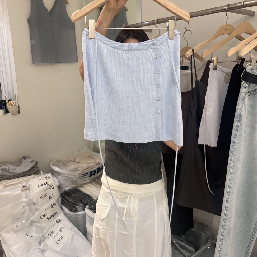 AUBE韓國直郵女士新品人氣職業真品時尚休閑推薦熱賣25春夏短裙AUBE短裙圖色3
