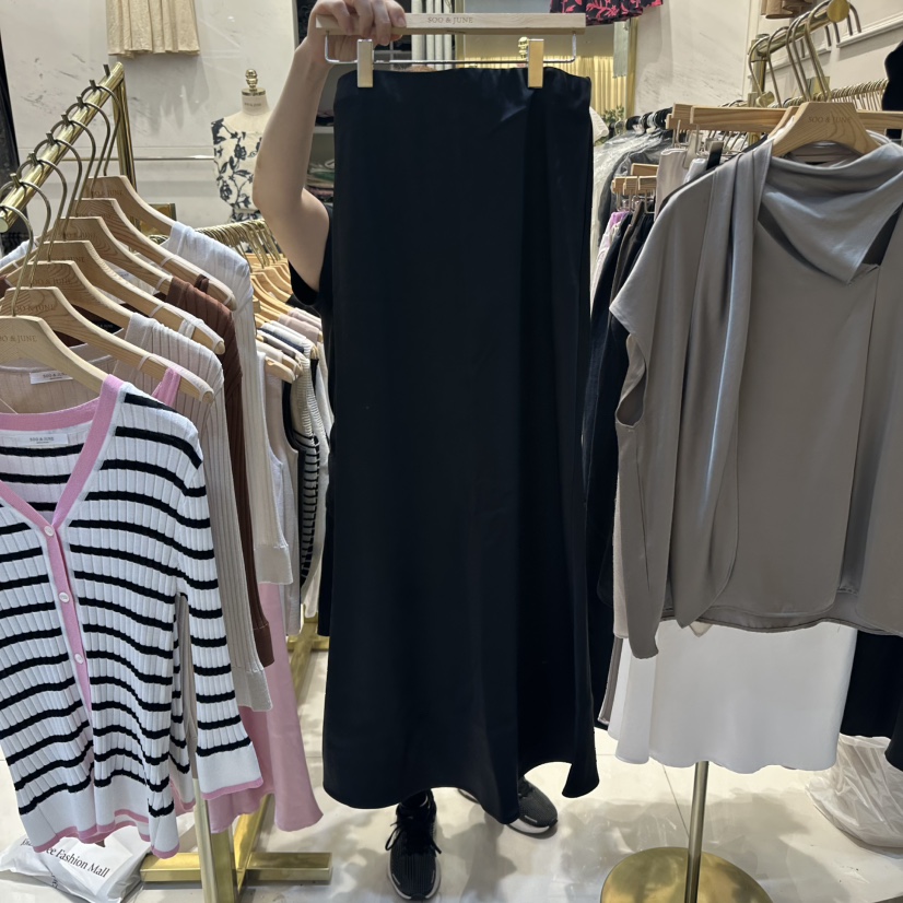 SOO JUNE韓國代購女裝新款時尚25春夏真品推薦人氣休閑長裙SOO JUNE長裙圖色5