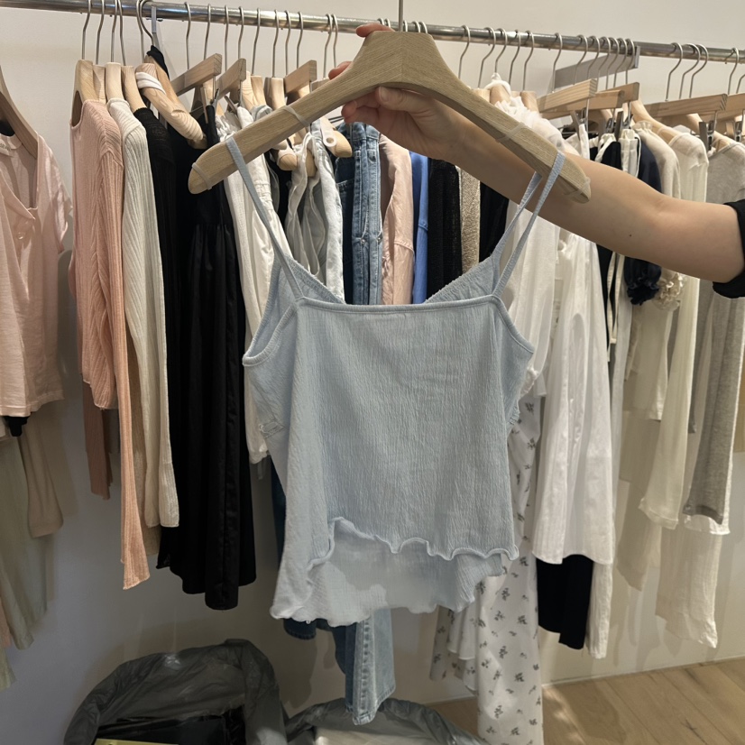 VEGETABLE韓國直郵女裝新品推薦熱賣休閑真品人氣吊帶背心蕾絲VEGETABLE吊帶/背心