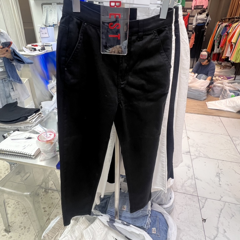 VANILLA J東大門代購女士新款時尚職業人氣休閑推薦牛仔褲VANILLA J牛仔褲圖色2