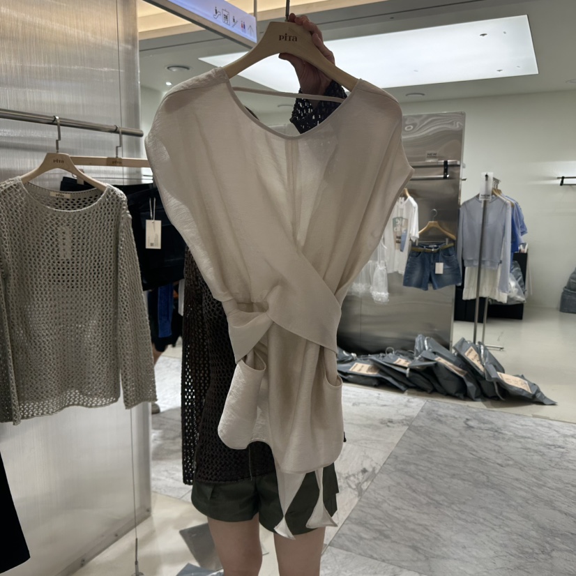 PITA東大門代購女士新款真品職業人氣熱賣推薦襯衫蕾絲衫口袋THE VERLIN/piTa襯衫/蕾絲衫圖色2