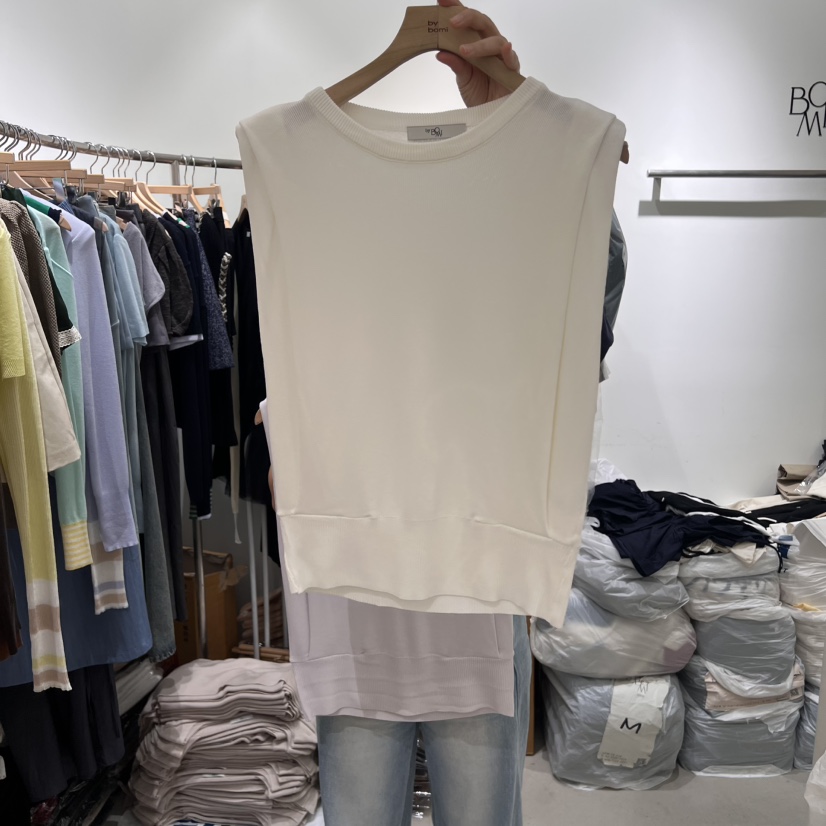 BY BOMI韓國代購女士新品時尚真品推薦25春夏熱賣吊帶背心BY BOMI吊帶/背心