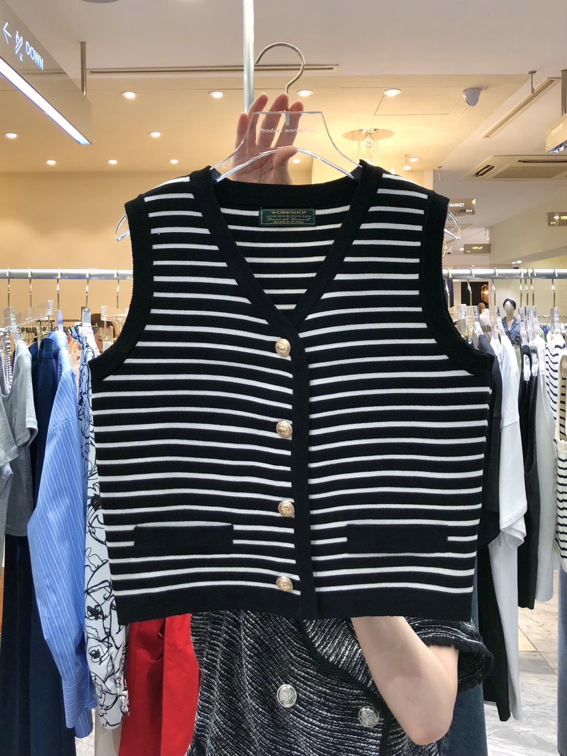 WORK SHOP東大門代購女裝新品時尚推薦職業休閑25春夏馬甲Work_shop馬甲圖色2