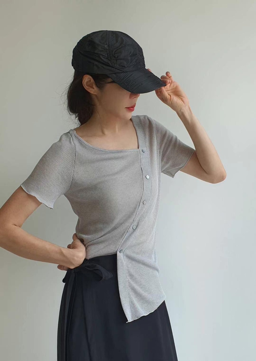 GENTLE B東大門直郵女裝新款休閑25春夏推薦真品T恤亞麻布GENTLE BT恤
