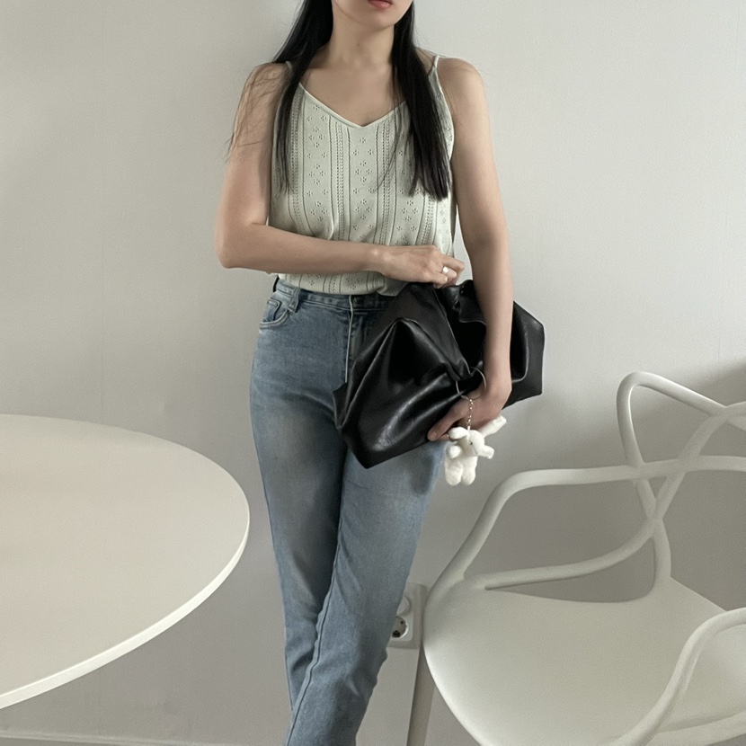 ALLVIBE韓國代購女士新品人氣職業休閑25春夏熱賣推薦吊帶背心ALLVIBE吊帶/背心