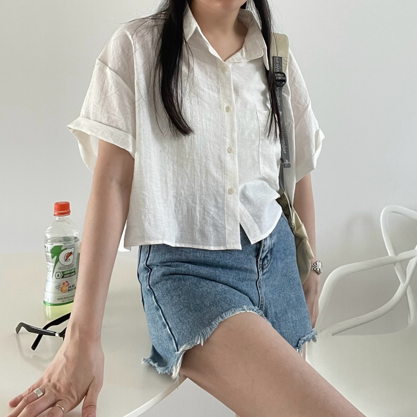 ALLVIBE韓國代購女士新品推薦人氣休閑職業時尚熱賣襯衫蕾絲衫ALLVIBE襯衫/蕾絲衫