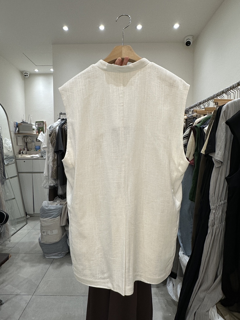 HEIZE東大門實拍女裝新品25春夏時尚熱賣人氣真品推薦馬甲亞麻HEIZE馬甲
