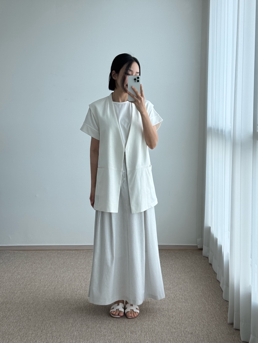 HEIZE東大門實拍女裝新品25春夏時尚熱賣人氣真品推薦馬甲亞麻HEIZE馬甲