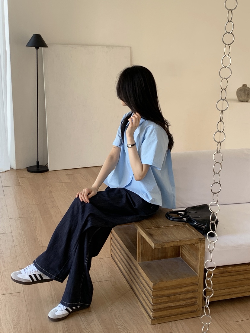 BOUND.A韓國代購女士新款真品人氣熱賣職業襯衫蕾絲衫褶皺BOUND.A襯衫/蕾絲衫