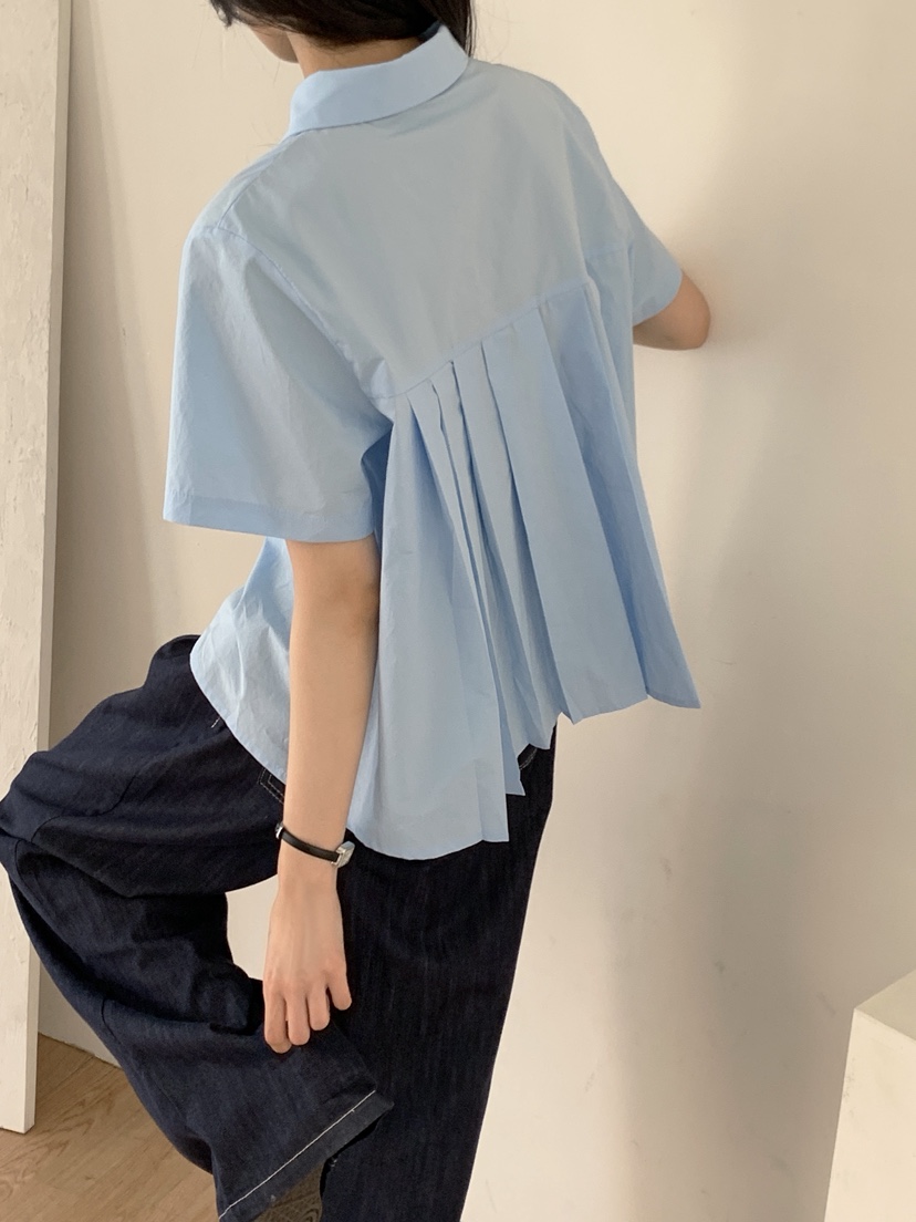 BOUND.A韓國代購女士新款真品人氣熱賣職業襯衫蕾絲衫褶皺BOUND.A襯衫/蕾絲衫