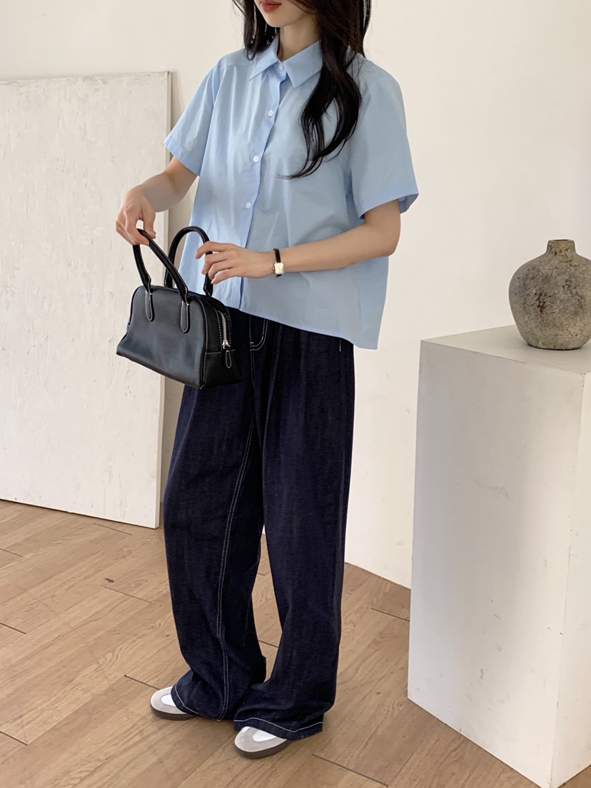 BOUND.A韓國代購女士新款真品人氣熱賣職業襯衫蕾絲衫褶皺BOUND.A襯衫/蕾絲衫