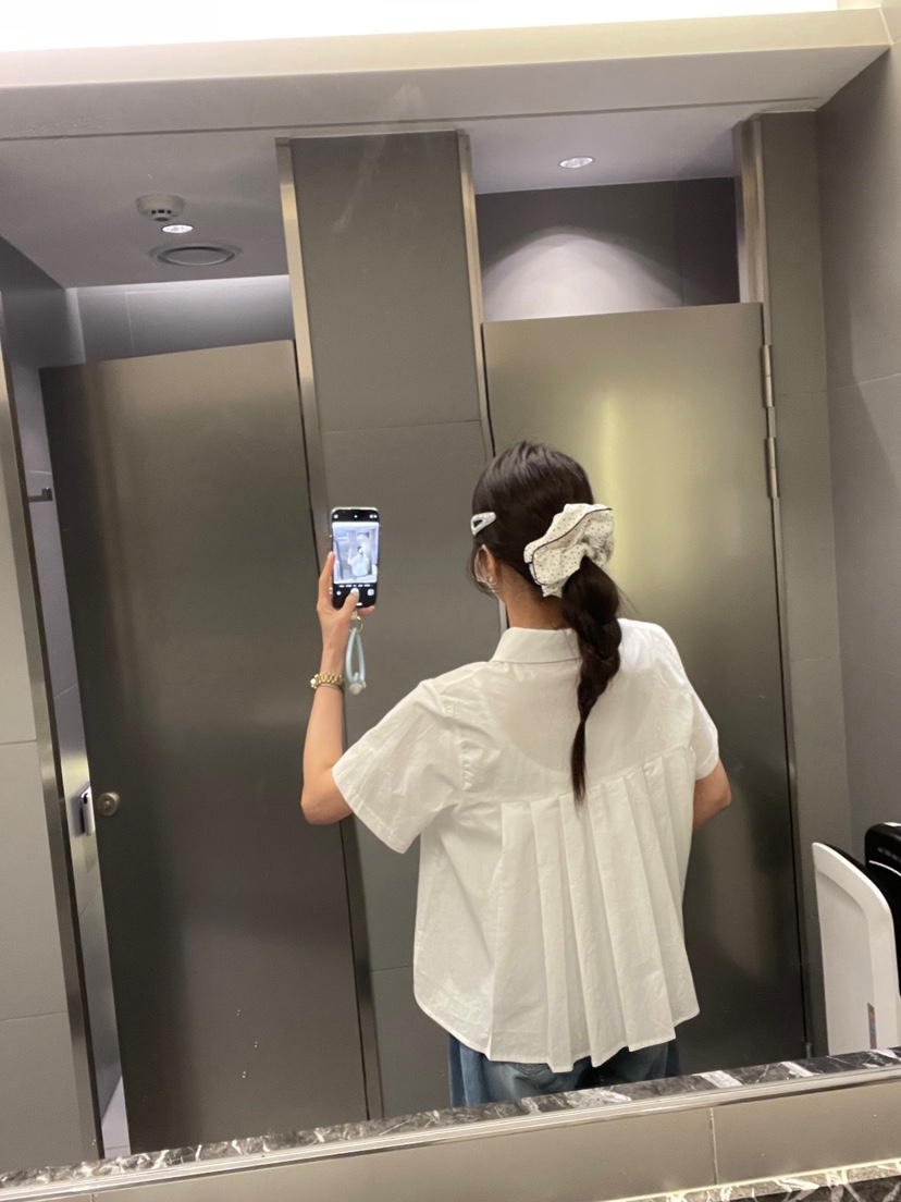 BOUND.A韓國代購女士新款真品人氣熱賣職業襯衫蕾絲衫褶皺BOUND.A襯衫/蕾絲衫