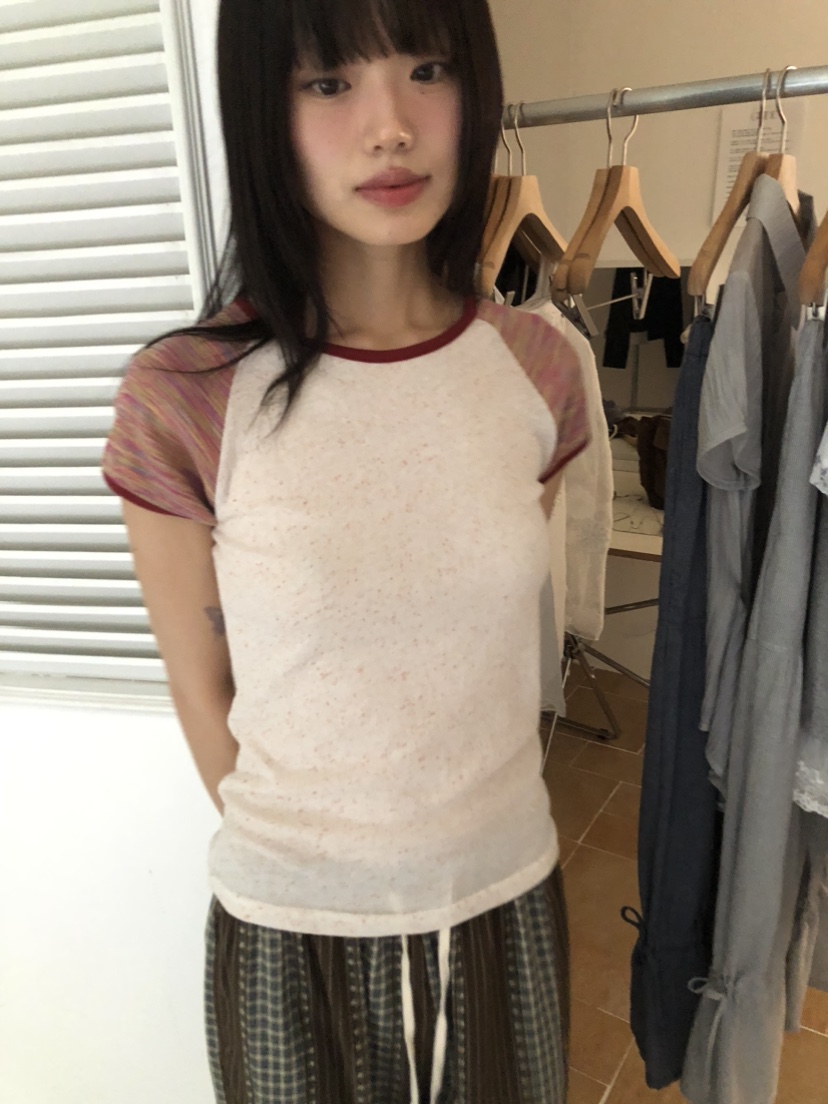 FLASH韓國代購㊣女士新款熱賣時尚推薦25春夏休閑人氣職業T恤FLASHT恤