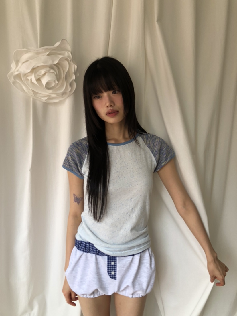 FLASH韓國代購㊣女士新款熱賣時尚推薦25春夏休閑人氣職業T恤FLASHT恤