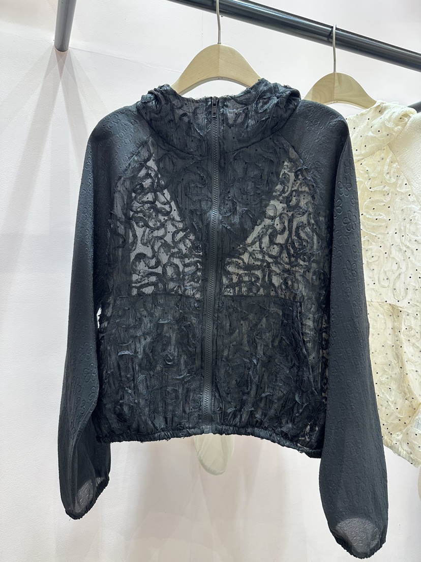 I I韓國直郵㊣女士新品25春夏人氣真品休閑熱賣時尚夾克蕾絲ITSSONG夾克圖色2