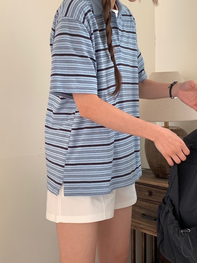 WOOD韓國直郵㊣女裝新款人氣時尚推薦休閑熱賣職業真品25春夏T恤WOODT恤
