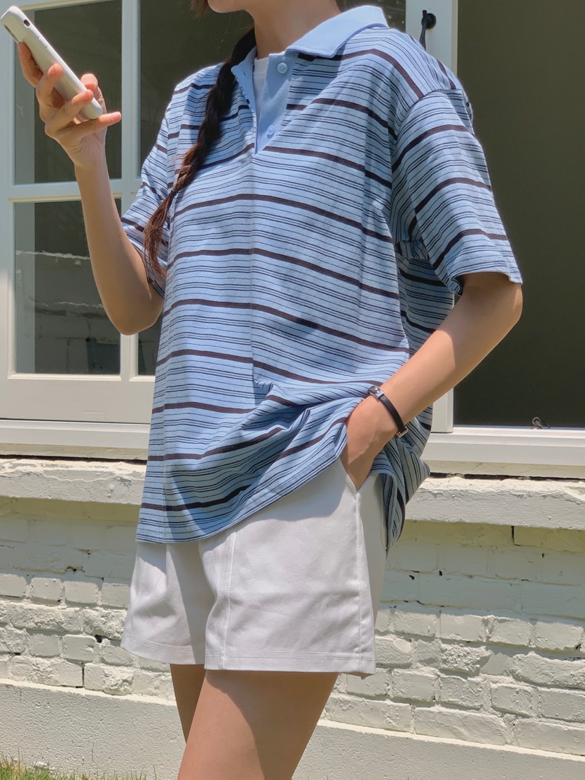 WOOD韓國直郵㊣女裝新款人氣時尚推薦休閑熱賣職業真品25春夏T恤WOODT恤