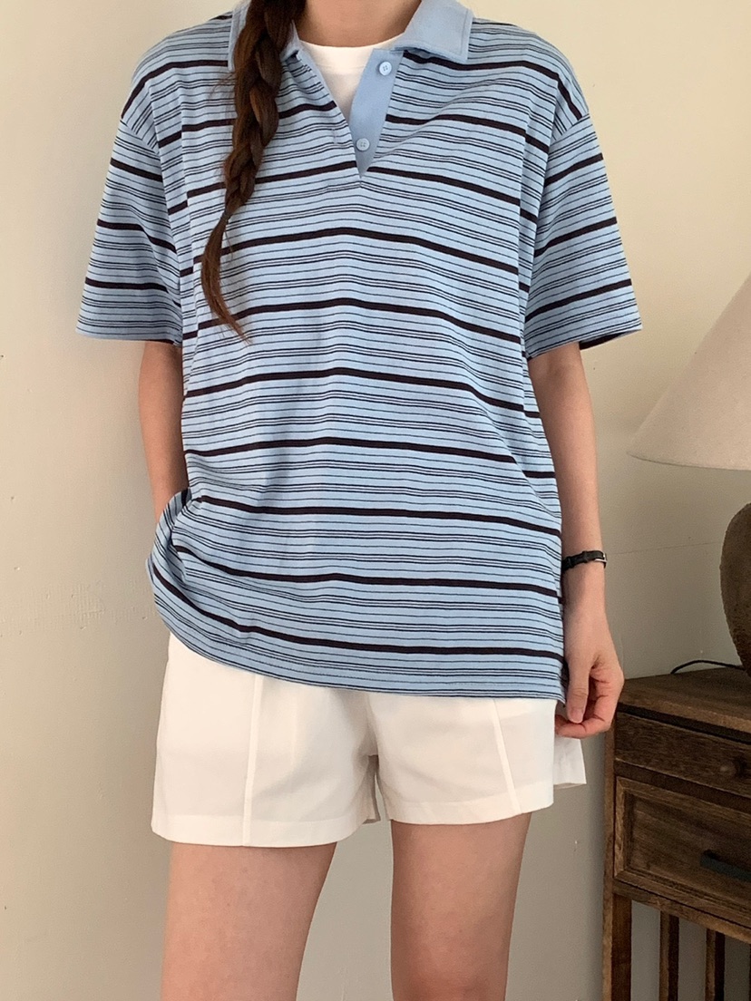 WOOD韓國直郵㊣女裝新款人氣時尚推薦休閑熱賣職業真品25春夏T恤WOODT恤