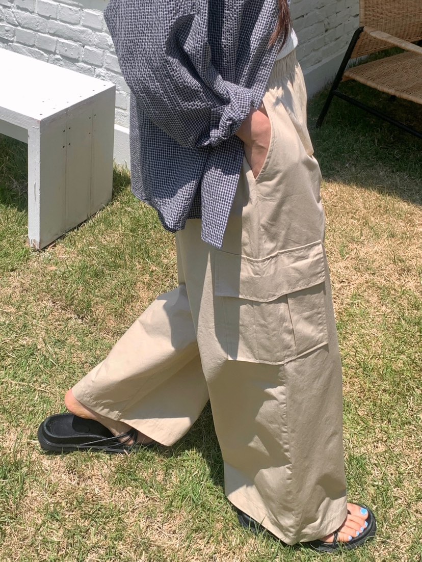 WOOD韓國直郵㊣女裝新款休閑時尚推薦熱賣真品職業25春夏休閑褲WOOD休閑褲