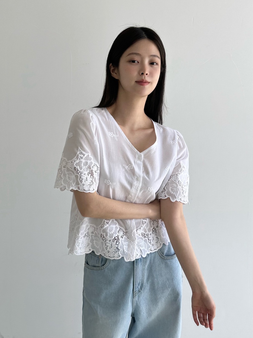 HEIZE東大門㊣代購女裝新品人氣真品25春夏推薦職業襯衫蕾絲衫HEIZE襯衫/蕾絲衫