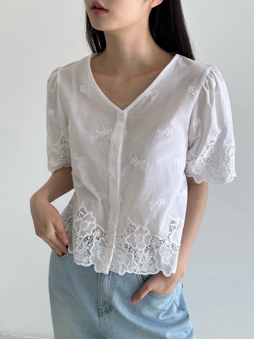 HEIZE東大門㊣代購女裝新品人氣真品25春夏推薦職業襯衫蕾絲衫HEIZE襯衫/蕾絲衫