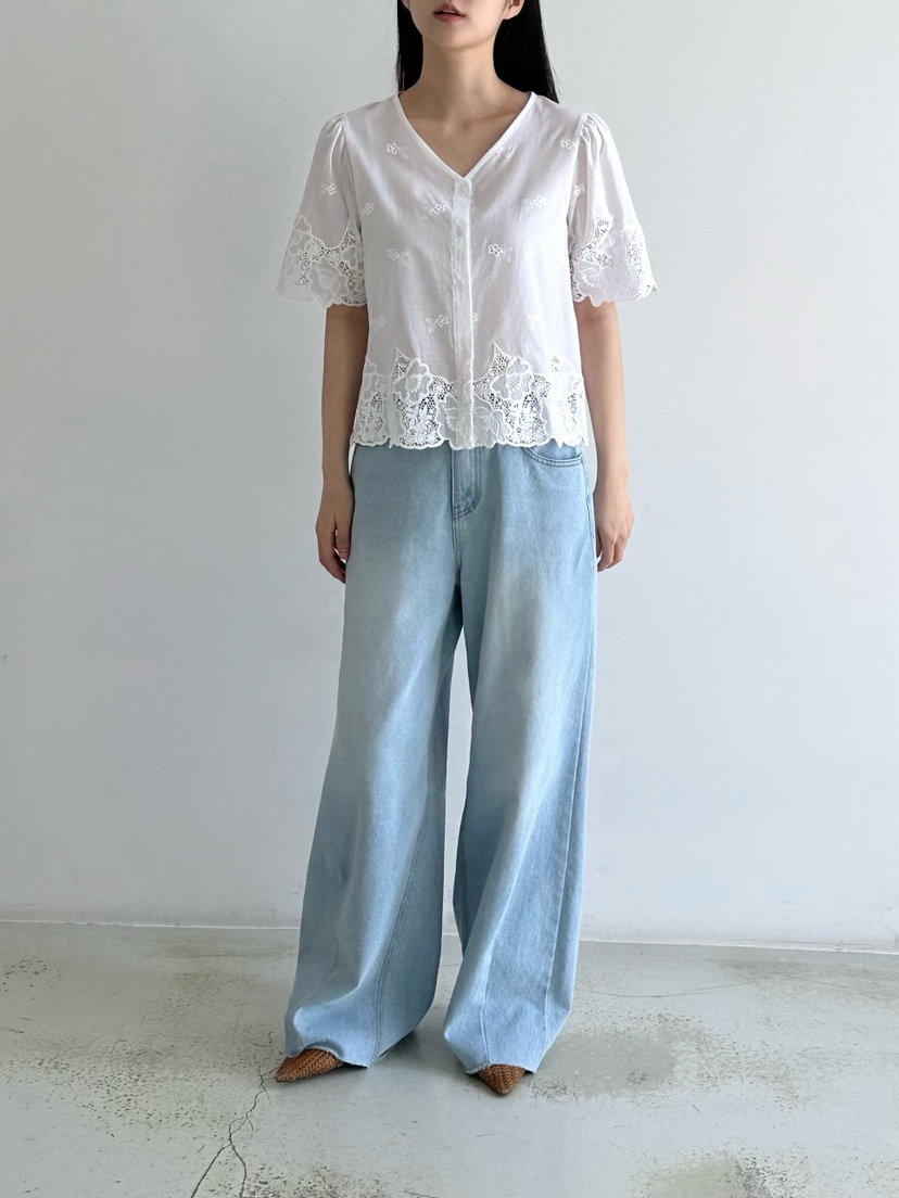 HEIZE東大門㊣代購女裝新品人氣真品25春夏推薦職業襯衫蕾絲衫HEIZE襯衫/蕾絲衫