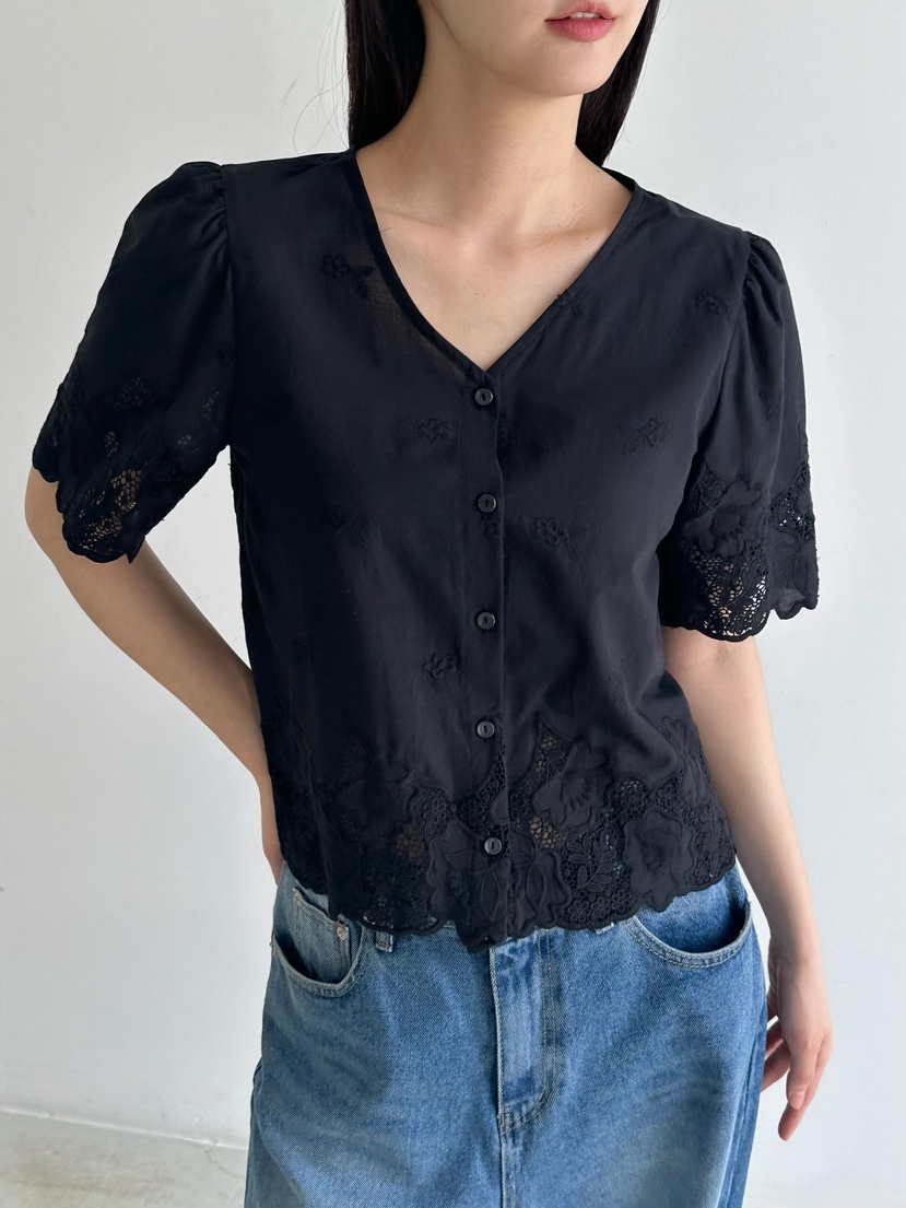 HEIZE東大門㊣代購女裝新品人氣真品25春夏推薦職業襯衫蕾絲衫HEIZE襯衫/蕾絲衫