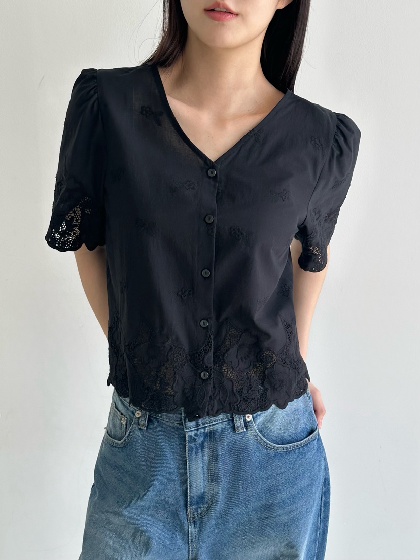 HEIZE東大門㊣代購女裝新品人氣真品25春夏推薦職業襯衫蕾絲衫HEIZE襯衫/蕾絲衫