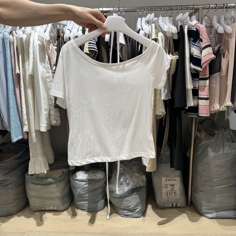 FAVOR-P韓國直郵㊣女裝新品人氣職業推薦25春夏時尚休閑T恤FAVORT恤