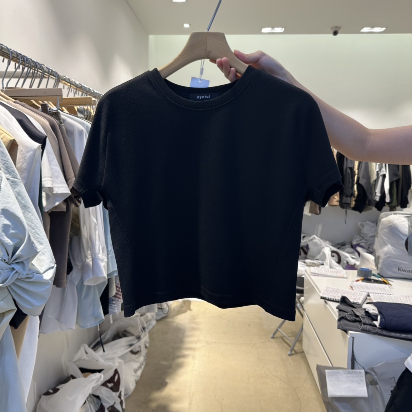 EYEFUL-Q韓國直郵㊣女裝新品25春夏熱賣職業人氣休閑時尚T恤eyefulT恤圖色4