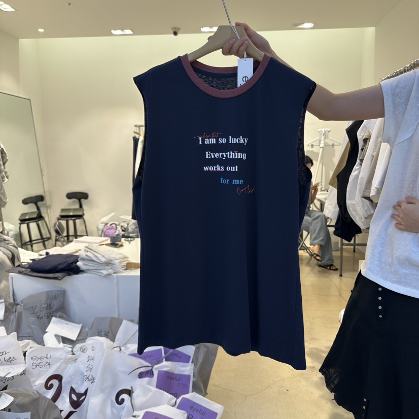 EYEFUL-Q韓國代購㊣女士新品時尚熱賣真品推薦休閑吊帶背心eyeful吊帶/背心圖色2