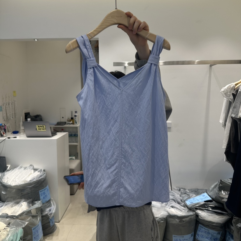 RICH SISTER東大門㊣代購女裝新款熱賣推薦休閑職業吊帶背心RICH SISTER吊帶/背心圖色2