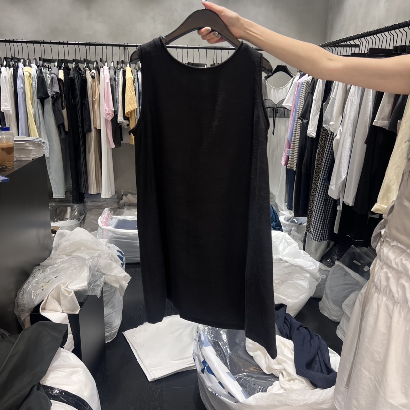 TUG韓國代購㊣女士新品職業推薦真品熱賣25春夏人氣連衣裙亞麻TUG連衣裙