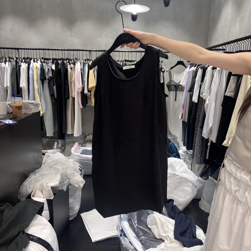 TUG韓國代購㊣女士新品職業推薦真品熱賣25春夏人氣連衣裙亞麻TUG連衣裙