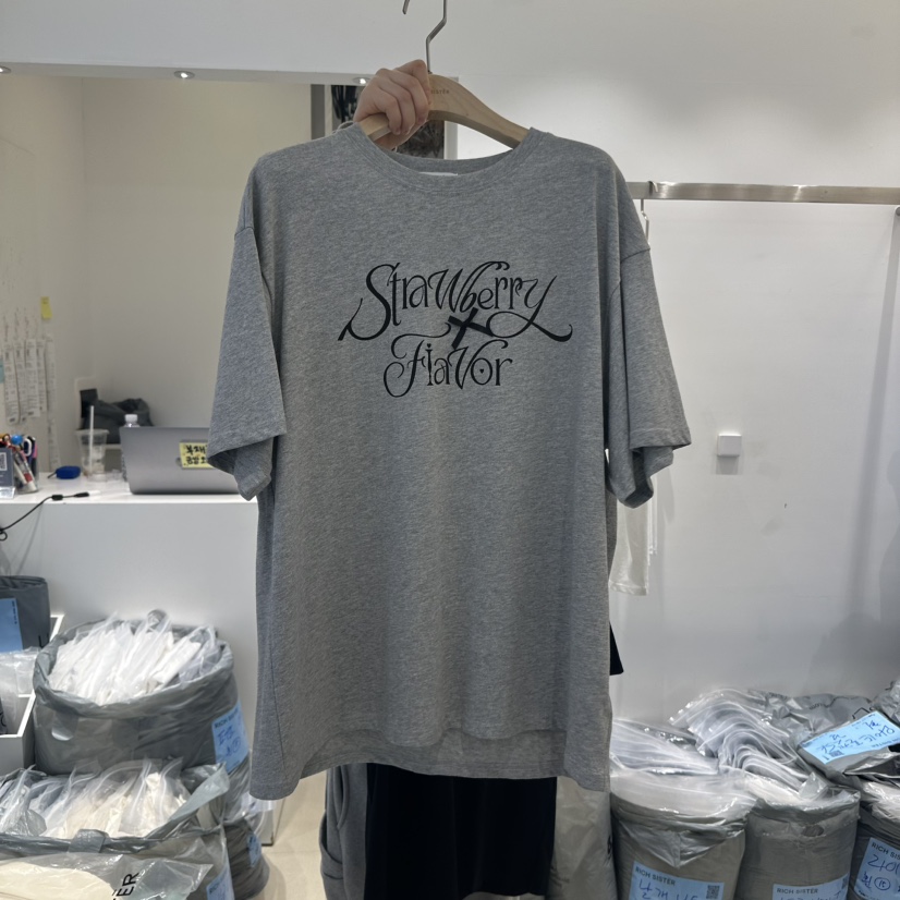 RICH SISTER韓國直郵㊣女裝新款人氣推薦職業熱賣時尚25春夏T恤RICH SISTERT恤圖色2