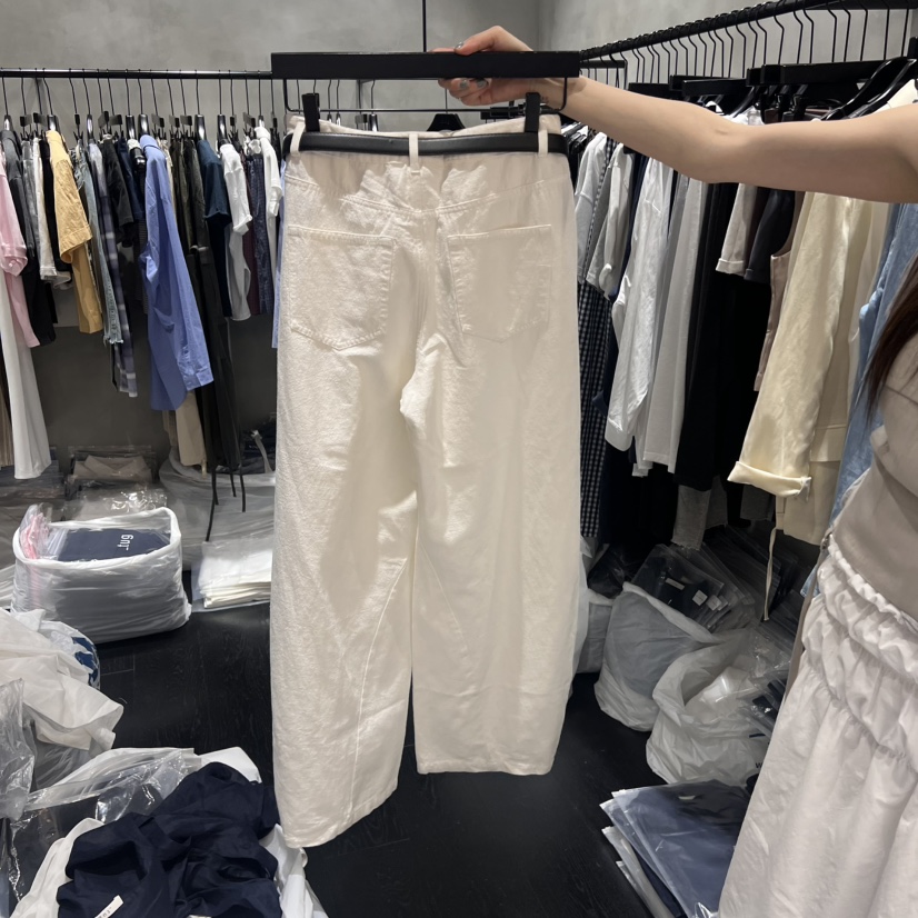 TUG東大門㊣代購女裝新款休閑熱賣推薦真品牛仔褲不含腰帶亞麻TUG牛仔褲