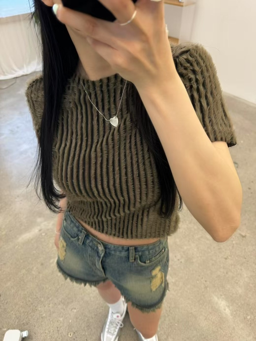 ENOC韓國直郵㊣女裝新款推薦時尚25春夏人氣真品休閑熱賣T恤ENOCT恤圖色2