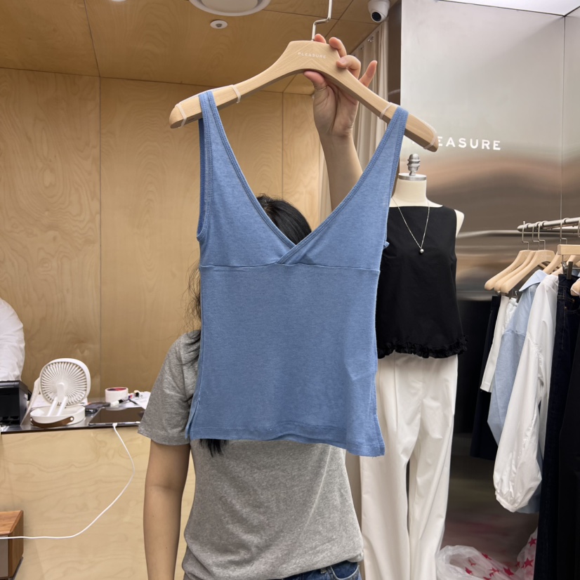 PLEASURE東大門㊣直郵女裝新品時尚25春夏真品職業吊帶背心PLEASURE吊帶/背心圖色2
