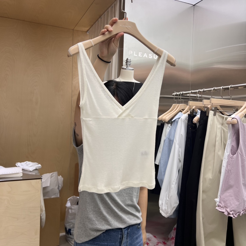 PLEASURE東大門㊣直郵女裝新品時尚25春夏真品職業吊帶背心PLEASURE吊帶/背心圖色3