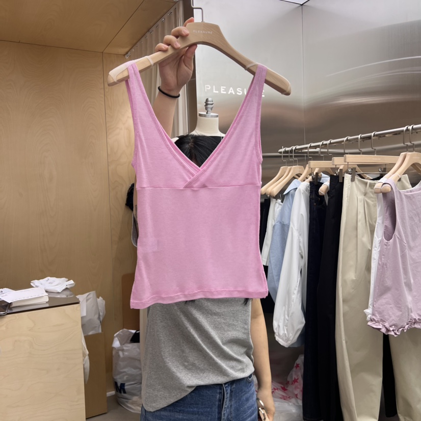 PLEASURE東大門㊣直郵女裝新品時尚25春夏真品職業吊帶背心PLEASURE吊帶/背心圖色5