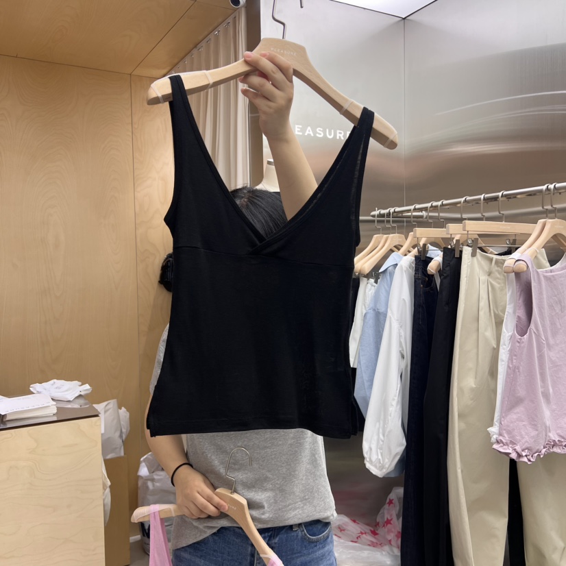 PLEASURE東大門㊣直郵女裝新品時尚25春夏真品職業吊帶背心PLEASURE吊帶/背心圖色6