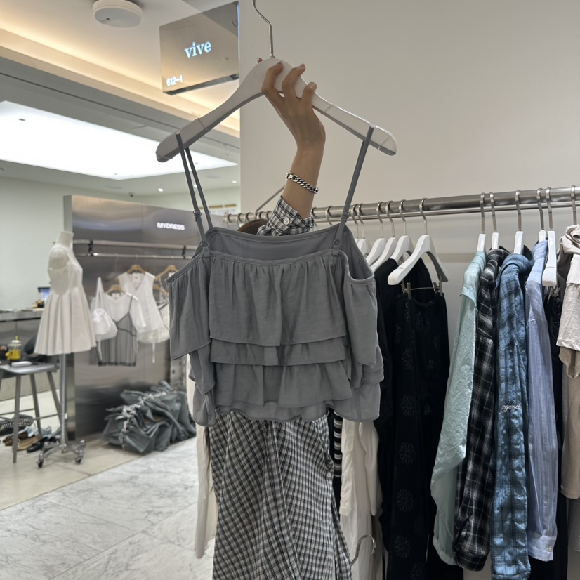 VIVE東大門㊣直郵女士新品真品25春夏人氣職業時尚吊帶背心VIVE吊帶/背心