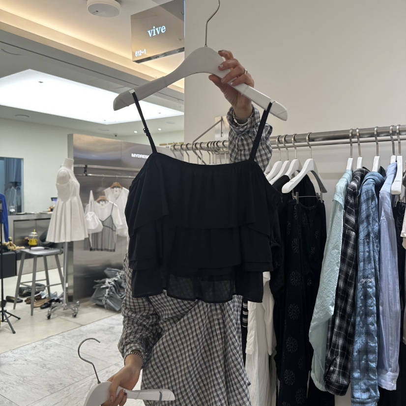 VIVE東大門㊣直郵女士新品真品25春夏人氣職業時尚吊帶背心VIVE吊帶/背心圖色3