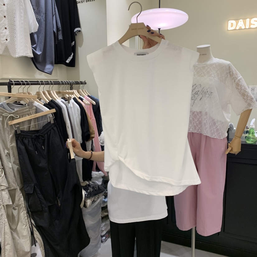 DAISY DRESS東大門㊣實拍女裝新品職業時尚25春夏推薦人氣T恤DAISY DRESST恤圖色2