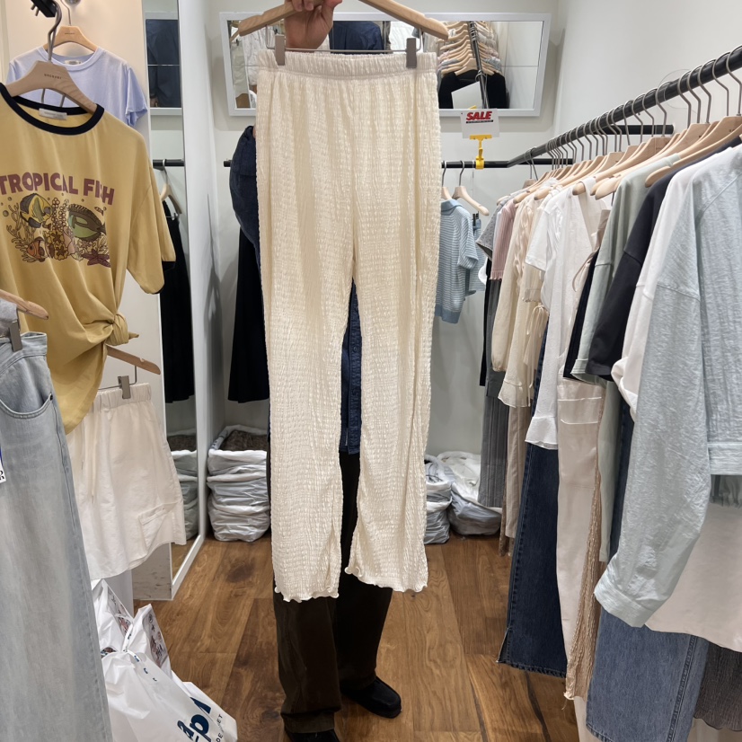 UNCOVER韓國直郵㊣女裝新款時尚推薦25春夏人氣真品職業休閑褲UNCOVER休閑褲圖色3
