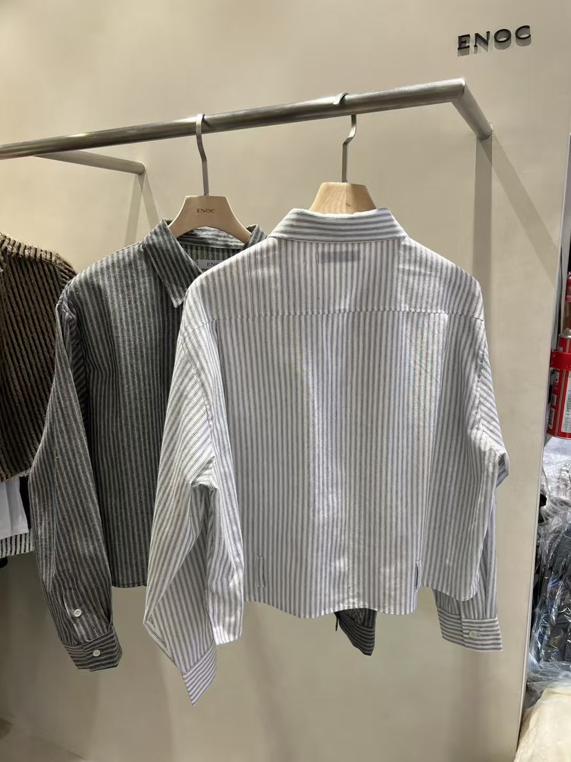 ENOC韓國代購㊣女裝新品25春夏時尚熱賣襯衫蕾絲衫男女同款ENOC襯衫/蕾絲衫