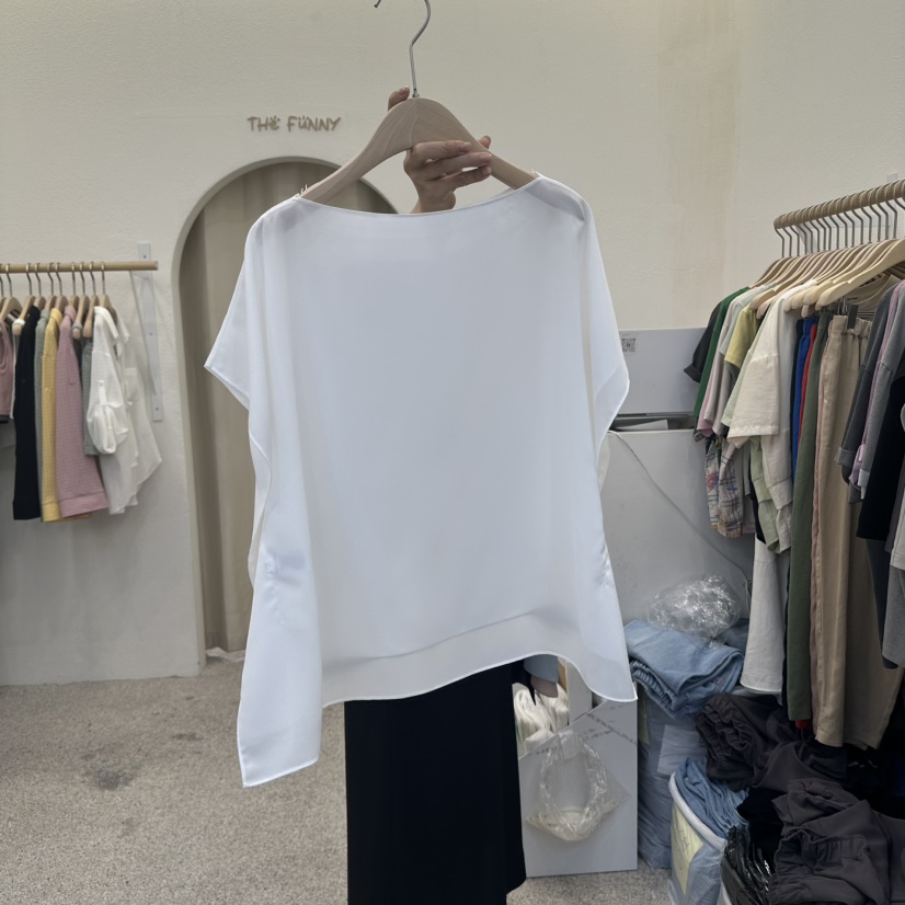 THE FUNNY東大門㊣直郵女士新品25春夏職業熱賣襯衫蕾絲衫THE FUNNY襯衫/蕾絲衫